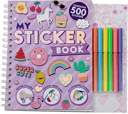 Activity Sticker Book Toys Creativity Drawing & Crafts Drawing Stati Ry Multi/mønstret Joker*Betinget Tilbud