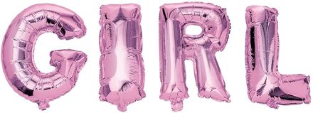 Foil Balloon Text Girl 40 Cm Home Kids Decor Party Supplies Pink Joker