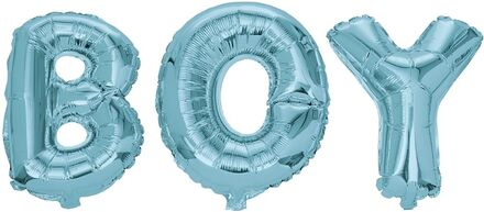 Foil Balloon Text Boy 40 Cm Home Kids Decor Party Supplies Blue Joker