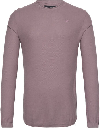 Hco. Guys Sweaters Tops Knitwear Round Necks Purple Hollister