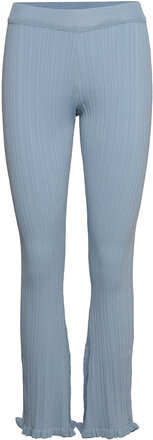 Dahlia Knit Trouser 22-01 Slengbukser Blå HOLZWEILER*Betinget Tilbud
