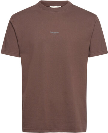 Tucker Oslo Tee T-shirts Short-sleeved Brun HOLZWEILER*Betinget Tilbud