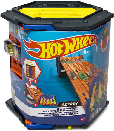 Action Roll Out Raceway, Track Set Toys Toy Cars & Vehicles Race Tracks Multi/patterned Hot Wheels