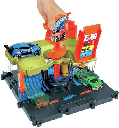 City Downtown Express Car Wash Playset Toys Toy Cars & Vehicles Vehicle Garages Multi/patterned Hot Wheels