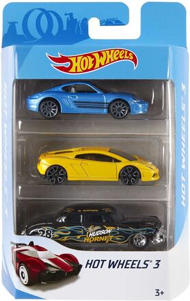 Basic Car 3 Pack 2022 Mix 11 - 21A Toys Toy Cars & Vehicles Toy Cars Multi/patterned Hot Wheels