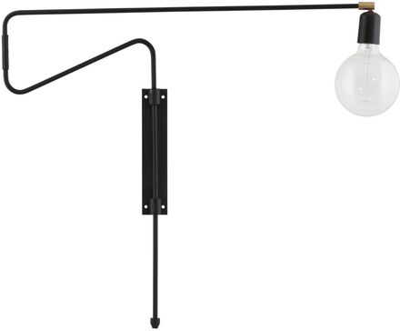 Swing Væglampe Home Lighting Lamps Wall Lamps Black House Doctor