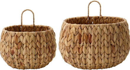 Natural Hang Home Storage Storage Baskets Beige House Doctor