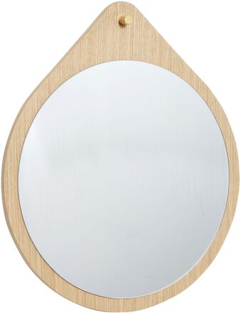 Drop Spejl Home Furniture Mirrors Round Mirrors Cream Hübsch