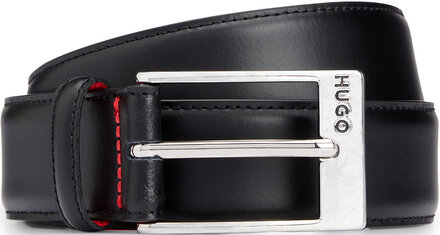 Barney Accessories Belts Classic Belts Svart HUGO*Betinget Tilbud