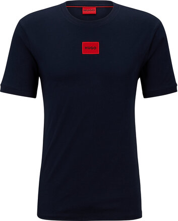 Diragolino212 T-shirts Short-sleeved Marineblå HUGO*Betinget Tilbud
