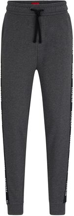 Sporty Logo Pant Designers Night & Loungewear Lounge Pants Grey HUGO