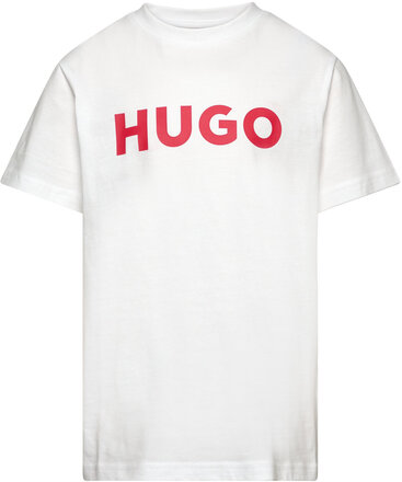 Short Sleeves Tee-Shirt Tops T-shirts Short-sleeved White Hugo Kids