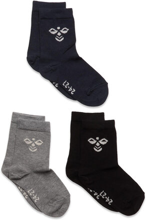 Sutton 3-Pack Sock Socks & Tights Socks Blå Hummel*Betinget Tilbud