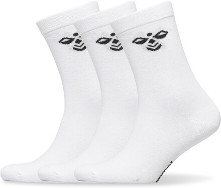Sutton 3-Pack Sock Socks & Tights Socks Hvit Hummel*Betinget Tilbud