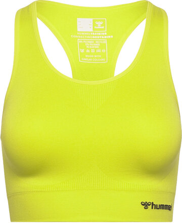 Hmltif Seamless Sports Top Lingerie Bras & Tops Sports Bras - ALL Gul Hummel*Betinget Tilbud