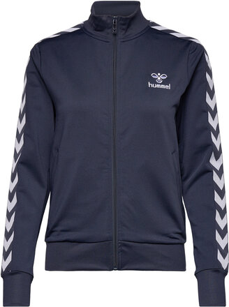 Hmlnelly 2.0 Zip Jacket Sweat-shirt Genser Marineblå Hummel*Betinget Tilbud