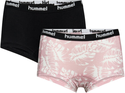 Hmlcarolina Hipsters 2-Pack Night & Underwear Underwear Panties Multi/mønstret Hummel*Betinget Tilbud