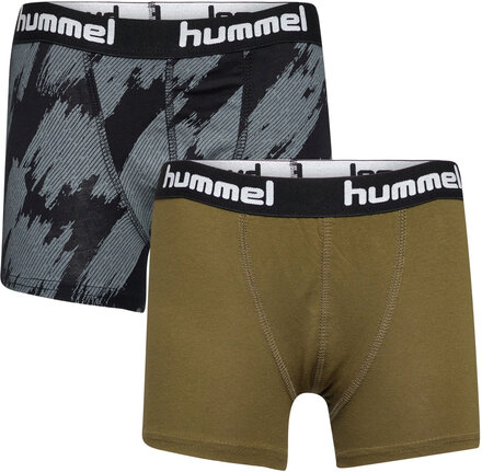 Hmlnolan Boxers 2-Pack Night & Underwear Underwear Underpants Multi/mønstret Hummel*Betinget Tilbud