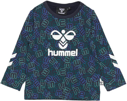 Hmlolly T-Shirt L/S T-shirts Long-sleeved T-shirts Blå Hummel*Betinget Tilbud