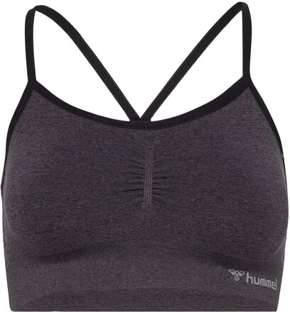 Hmlci Seamless Scrunch Sports Bra Lingerie Bras & Tops Sports Bras - ALL Svart Hummel*Betinget Tilbud