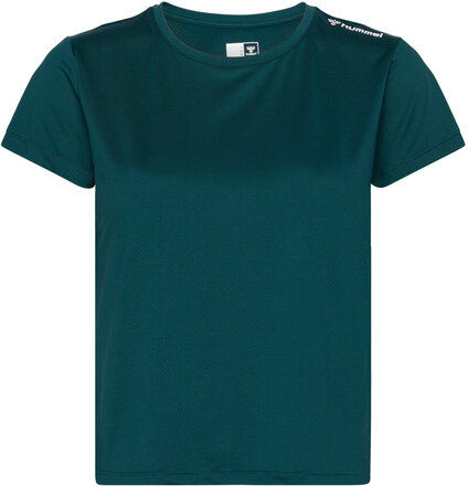 Hmlmt Aura Mesh T-Shirt T-shirts & Tops Short-sleeved Blå Hummel*Betinget Tilbud