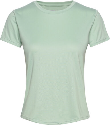 Hmlmt Aura Mesh T-Shirt T-shirts & Tops Short-sleeved Grønn Hummel*Betinget Tilbud