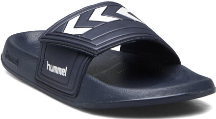 Larsen Slipper Vc Shoes Summer Shoes Pool Sliders Blå Hummel*Betinget Tilbud