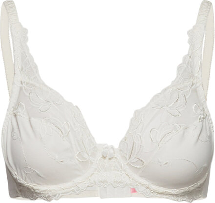 Diva B Off White Lingerie Bras & Tops Full Cup Bras Hvit Hunkemöller*Betinget Tilbud