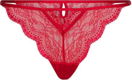 Isabelle Tanga Brazilian R Lingerie Panties Brazilian Panties Rød Hunkemöller*Betinget Tilbud