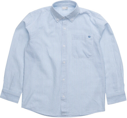 Ruben - Shirt Tops Shirts Long-sleeved Shirts Blue Hust & Claire
