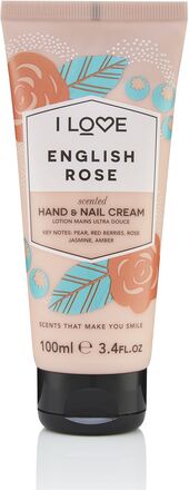 I Love Signature Hand & Nail Cream English Rose 100Ml Beauty Women Skin Care Body Hand Care Hand Cream Nude I LOVE