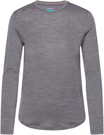 Women Merino 125 Cool-Lite™ Sphere Iii Ls Tee Sport T-shirts & Tops Long-sleeved Grey Icebreaker