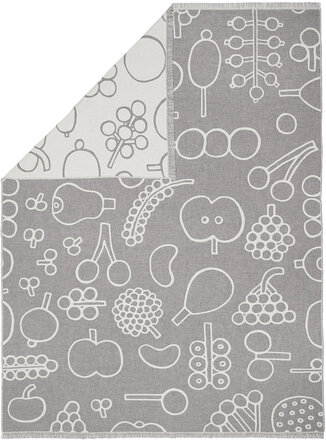 Otc Blanket 180X130Cm Frutta Home Textiles Cushions & Blankets Blankets & Throws Grey Iittala