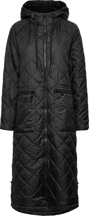 Outdoor Coat Kviltad Jacka Black Ilse Jacobsen