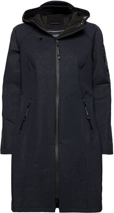 Functional Raincoat Outerwear Rainwear Rain Coats Blå Ilse Jacobsen*Betinget Tilbud