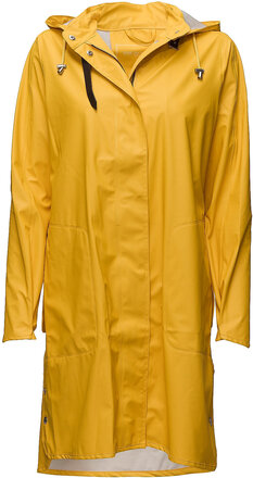 Raincoat Outerwear Rainwear Rain Coats Gul Ilse Jacobsen*Betinget Tilbud