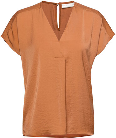 Rindaiw Top Blouses Short-sleeved Oransje InWear*Betinget Tilbud