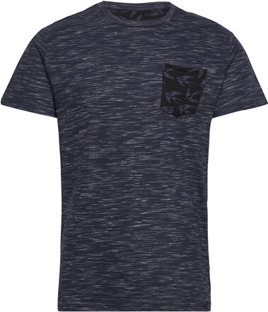 Inblaine Tops T-shirts Short-sleeved Navy INDICODE