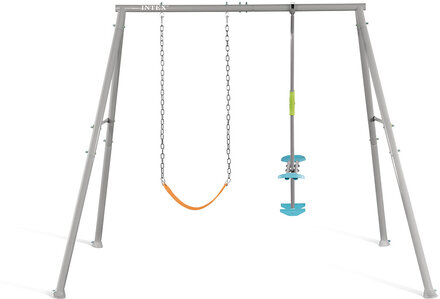 Intex Swing And Glide Two Feature Set 2,36 M X 2,35 M X 2,00 Toys Outdoor Toys Swings Multi/patterned INTEX