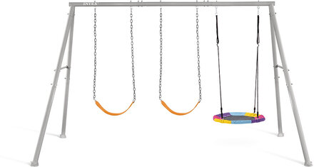 Intex Saucer Swing And Swing Three Feature Set 3,43 M X 2,35 Toys Outdoor Toys Swings Multi/patterned INTEX