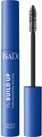 Build Up Mascara Extra Volume Waterproof 01 Black 10 Ml Mascara Smink Black IsaDora