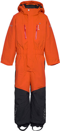 Penguin Snowsuit Kids Outerwear Snow/ski Clothing Snow/ski Coveralls & Sets Oransje ISBJÖRN Of Sweden*Betinget Tilbud