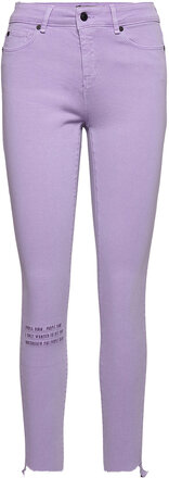 Alexa Ankle Emb. Colour Bottoms Jeans Skinny Purple IVY Copenhagen