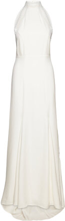 Maxi Length Neckholder Dress Maxikjole Festkjole White IVY OAK