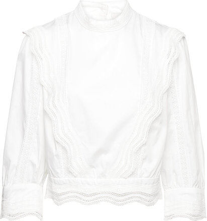 Blouse Tops Blouses Long-sleeved White IVY OAK