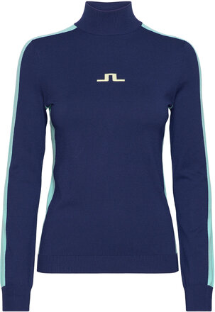 Adia Knitted Sweater Tops Sweat-shirts & Hoodies Fleeces & Midlayers Blue J. Lindeberg