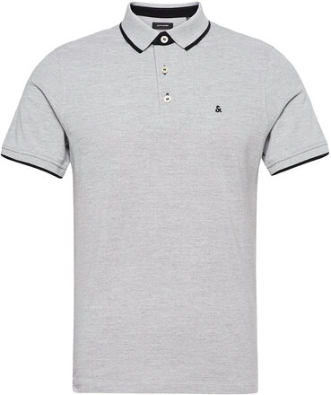 Jjepaulos Polo Ss Noos Polos Short-sleeved Grå Jack & J S*Betinget Tilbud