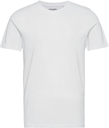 Jjeorganic Basic Tee Ss O-Neck T-shirts Short-sleeved Hvit Jack & J S*Betinget Tilbud
