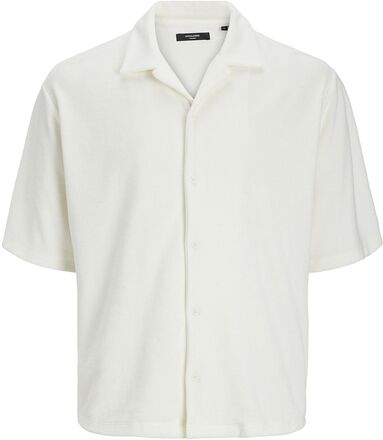 Jprbla Terry Ss Resort Shirt Tops Shirts Short-sleeved White Jack & J S