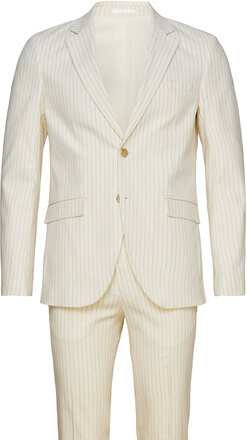 Jprriviera Linen Suit Slim Fit Sn Kostym Cream Jack & J S